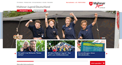 Desktop Screenshot of malteserjugend.de